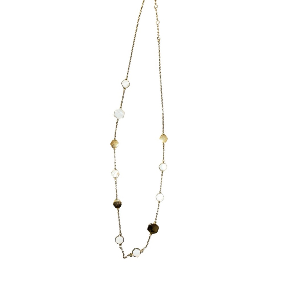 Talbots Gold and White Necklace
